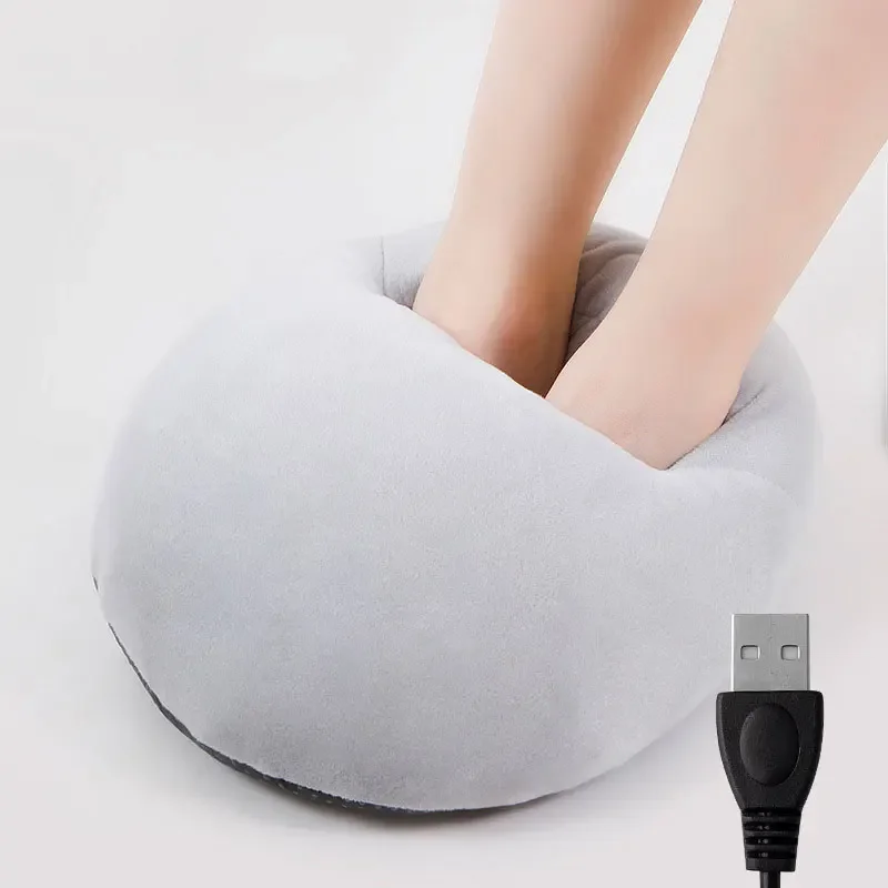 

5 В/2 А USB электрическая грелка для ног под столом, грелка, зимняя теплая плюшевая фланелевая грелка для ног, нагреватель, триммер для волос с разделенным концом