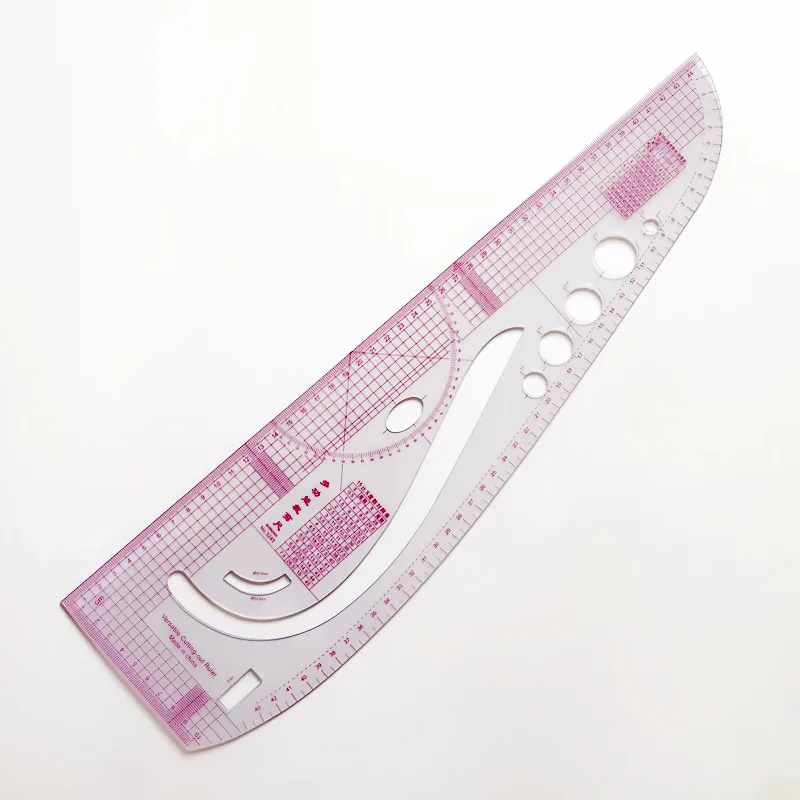 3245 Tailor Ruler Sewing Machine Clothing Cutting Design Plate Making Built-in Scale Household Measuring Tape Ruler Sub