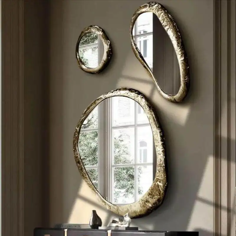 Vanity Decorative Mirror Living Room Jeweler Irregular Nordic Style Decorative Mirror Aesthetic Ozdoby Do Pokoju Home Decor