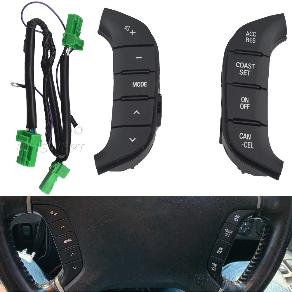 Steering Wheel Audio Control Switches Button For Toyota Mitsubishi Montero Pajero IV V93 V97 8701A383 8602A045 8602A006