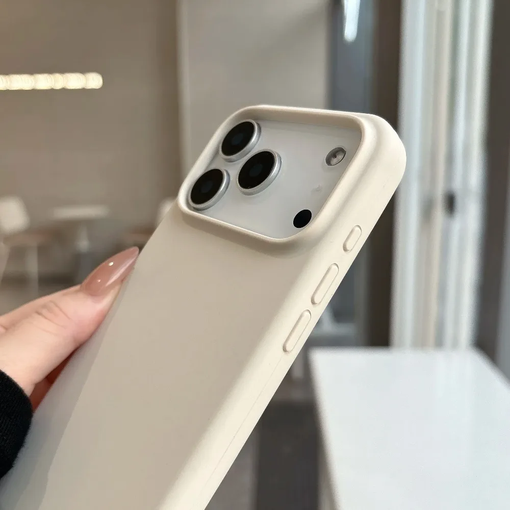 Neue Flüssigsilikon-Magnethülle für MagSafe für iPhone 17 Air 16 15 14 13 12 11 Pro Max Plus Kabelloses Laden Matte Solide Schutzhülle – Detail 3