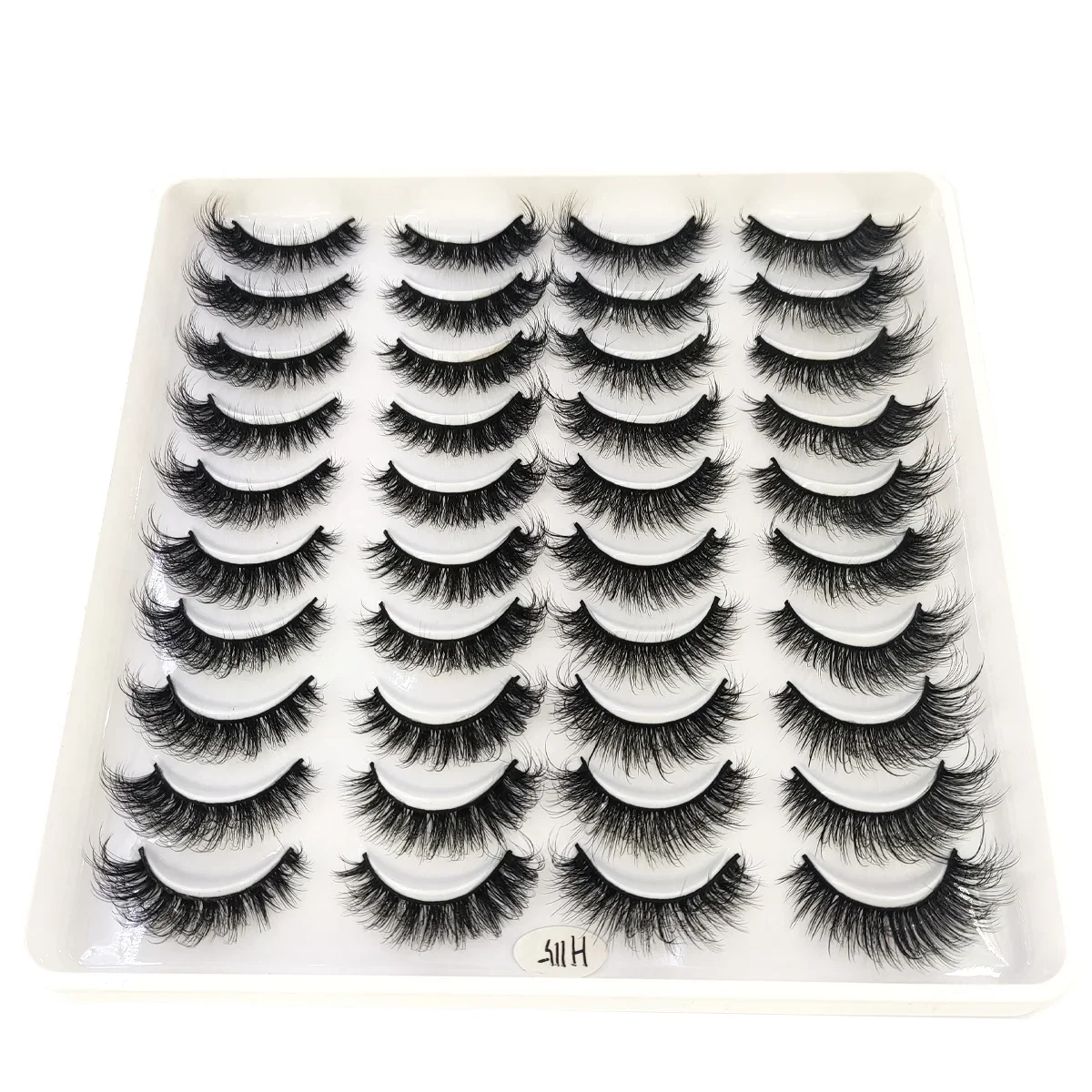 HBZGTLAD New 20 pairs of natural 3D artificial mink eyelashes false eyelashes makeup set mink eyelashes extended eyelashes short