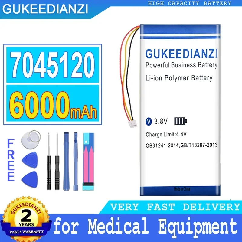 6000mAh GUKEEDIANZI Battery 7045120 for Medical Equipment, Communication Equipment, Drone Remote Control TBS TANGO 2 tango2