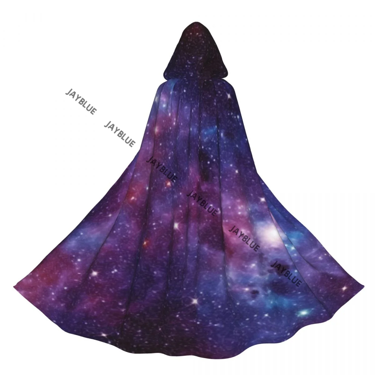 Unisex Adult Abstract Space Background Cloak with Hood Long Witch Costume Cosplay