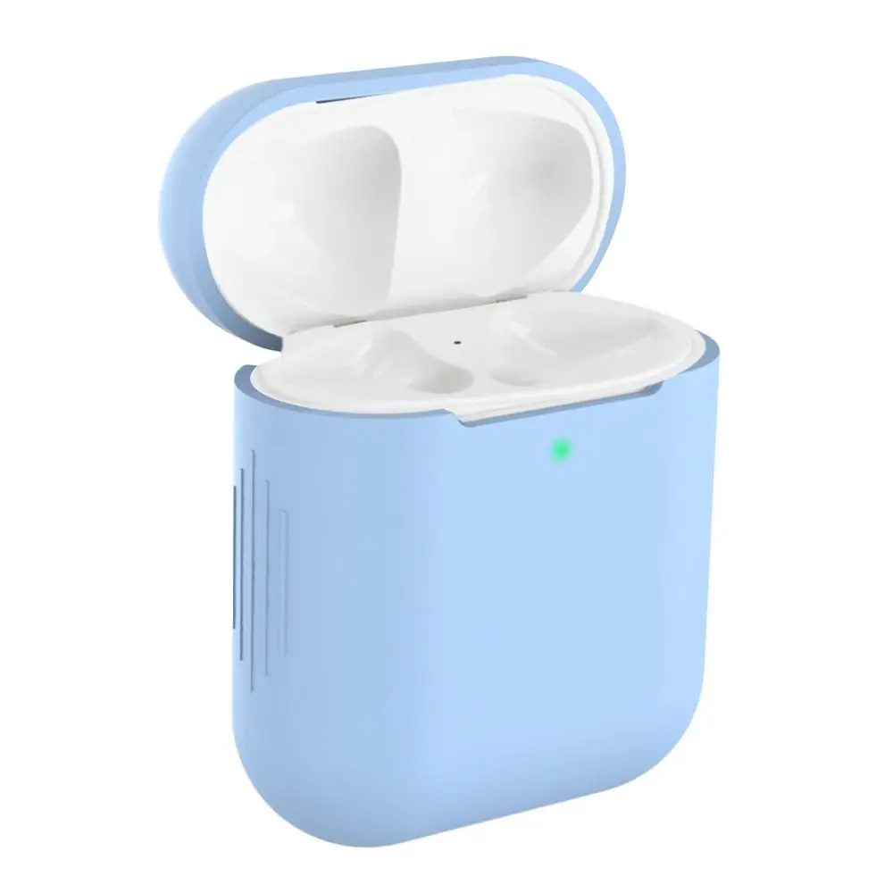 Shockproof Soft Silicone Case Cover Luxury Dust Proof Protective Case Slim Anti Lose Wireless Earphones Pouch for AirPods 1/2