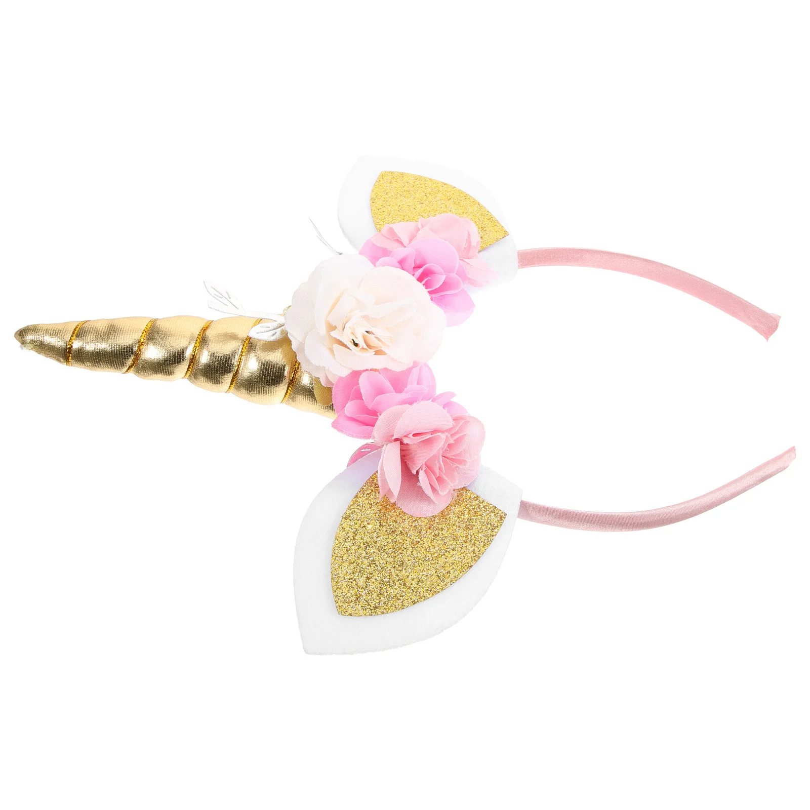 Złote Akcesoria do Włosów Dziecięce Ozdoby na Głowę Opaska Jednorożec dla Dziewczynek Obręcz Opaski dla Dzieci