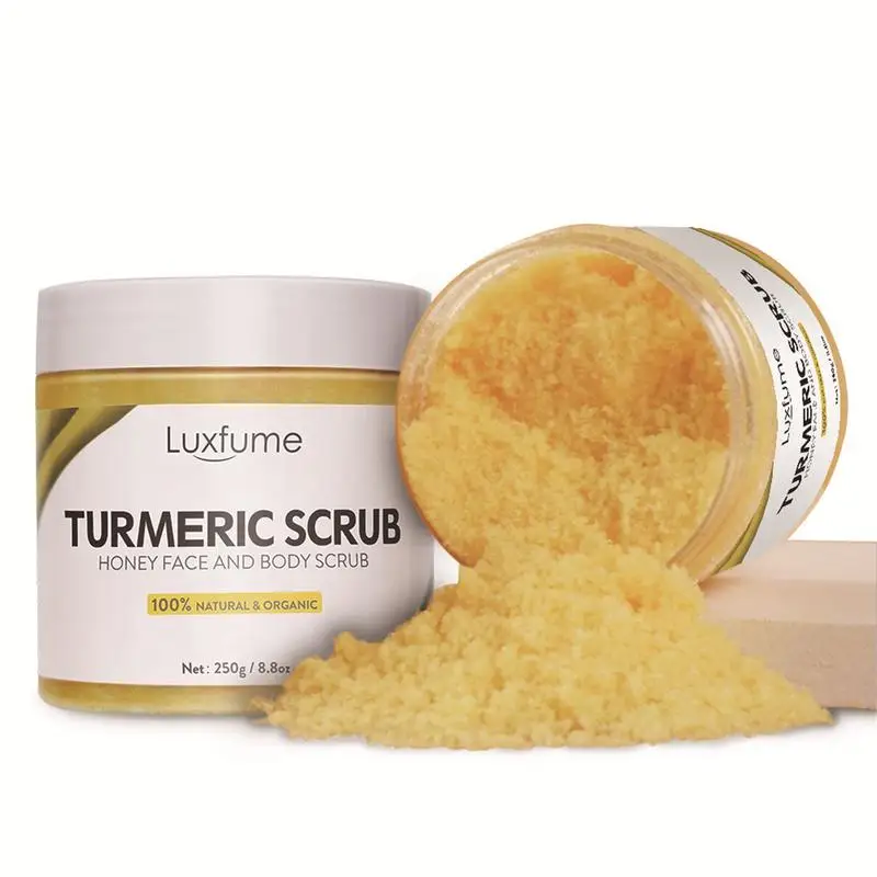 Turmeric Face Body Scrub Brightening Exfoliating Organic Face And Body Ginger Turmeric Body Scrub Whitening Scrub Deep Cleansing