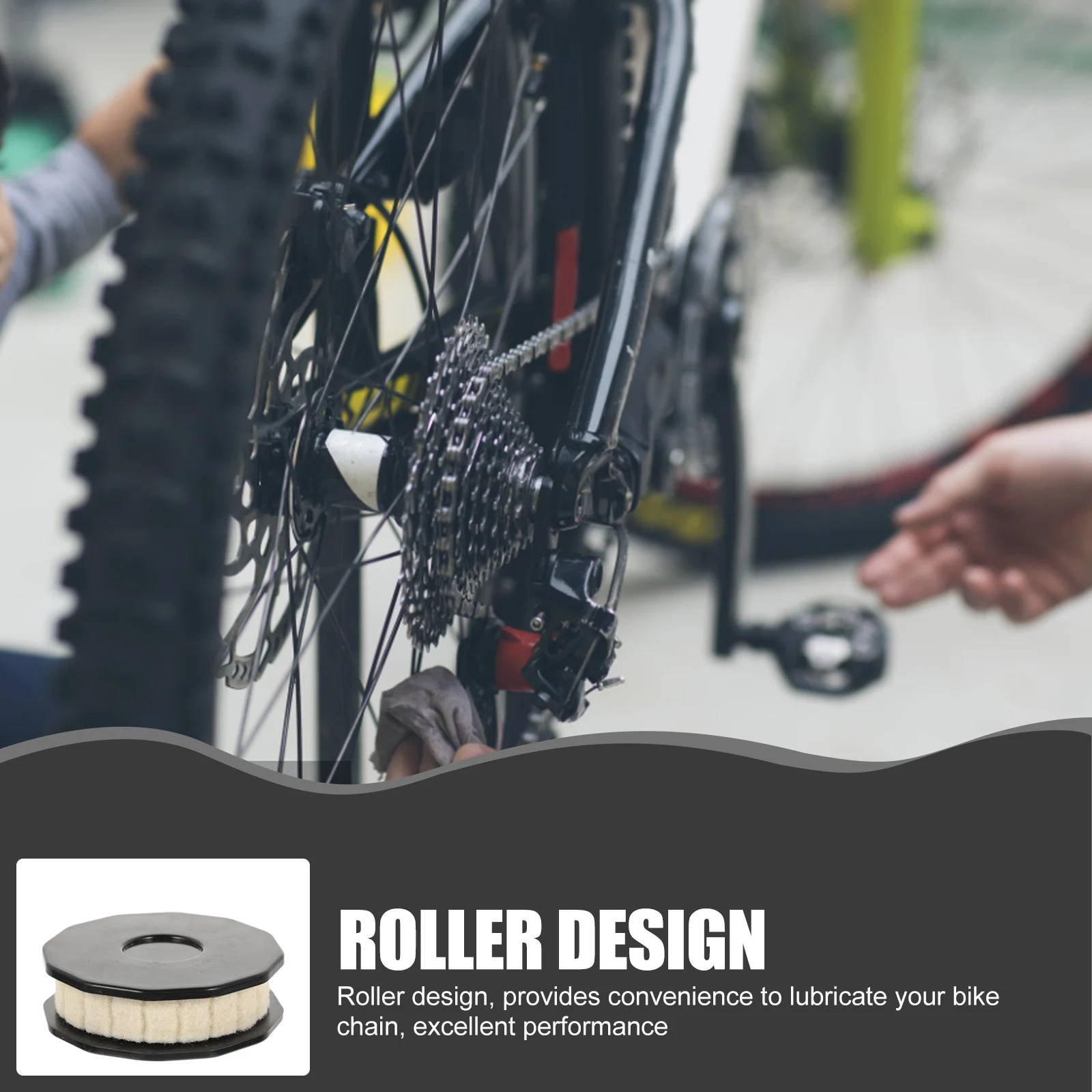 2Pcs Cycle Oiling Roller Perfect Workmanship Compact Size Carry Long Time Use Bike Chain Roller Oiler