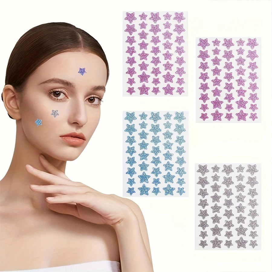 160PCS shining stars neutrals Pimple Patches for Face Hydrocolloid Acne Patches Cute Star Pimple Patches image 4