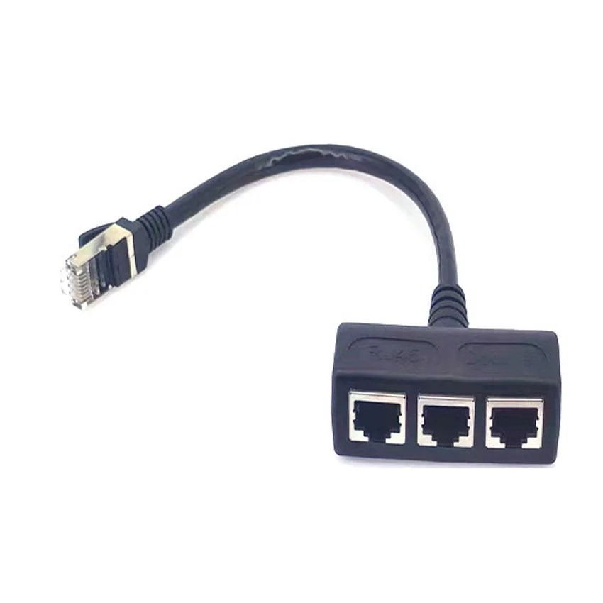 이더넷 스플리터 케이블, Cat5 Cat6 LAN 이더넷 소켓 커넥터 어댑터, RJ45, 1 수-3 암