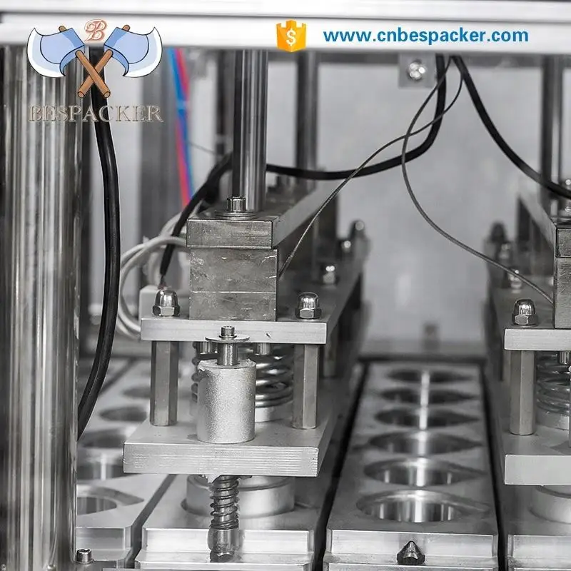 XBG60-6 Fully Automatic Filling And Sealing Machine For Liquid Paste Yogurt Cups With Dust Cover And Multi-nozzle