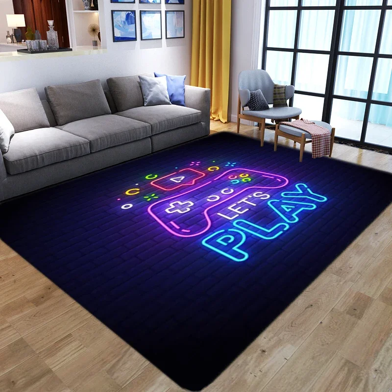 

3D Gamer Rug Children's Room Carpet Anime Game Controller Door Mat Home Living Room Bedroom Floor Mat Bathroom Mat Tapis Cuisine