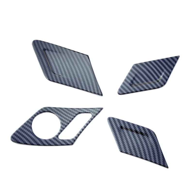 

Трендовая внутренняя дверная ручка автомобиля, накладка на панель для Golf 7 7,5 MK 7 2014-2020, кнопка замка двери, панель из углеродного волокна