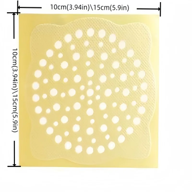 50pcs Shower Drain Hair Catcher,Disposable Mesh Stickers For Bathroom,Bathtub,Sink Strainer Captures Hair To Prevent Clogging