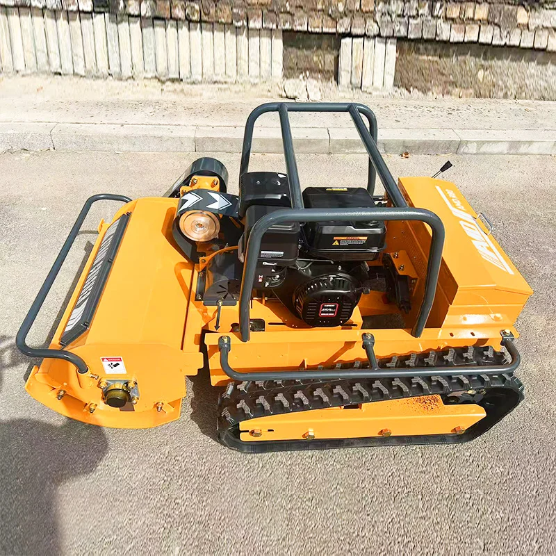 Tosaerba telecomandato personalizzato Robot per falciatura a pruglia Controllo wireless Bobina per sarchiatore Decespugliatore a cilindro Trattore