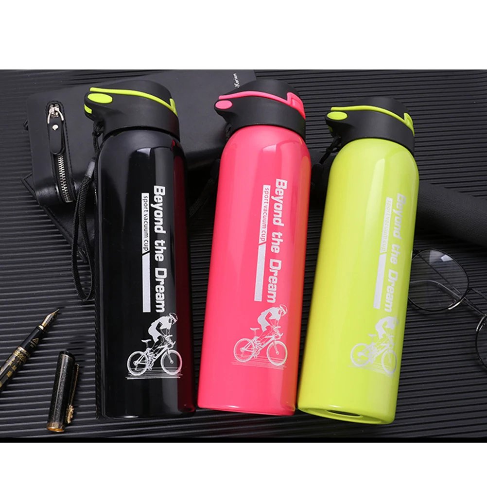 

500ml Stainless Steel Insulated Bottle Vacuum Flask for Sports Travel Outdoor Activities Hot Double Wall Leak Proof