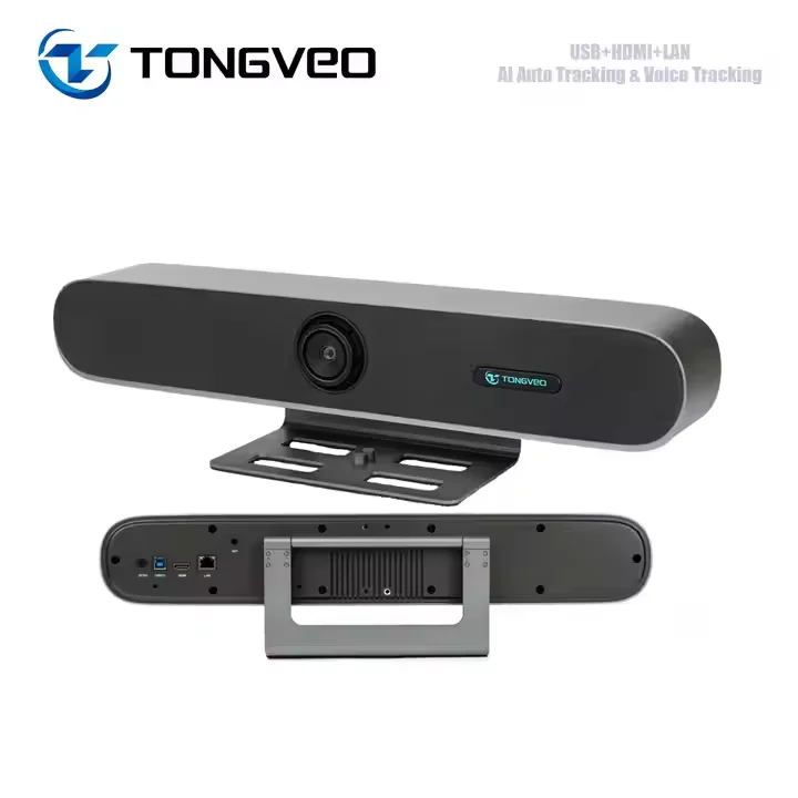 

TONGVEO 5X Optical Zoom USB HD MI RJ45 WIFI Ai Autotracking Video Conference Allinone Video Audio Bar Conference Camera