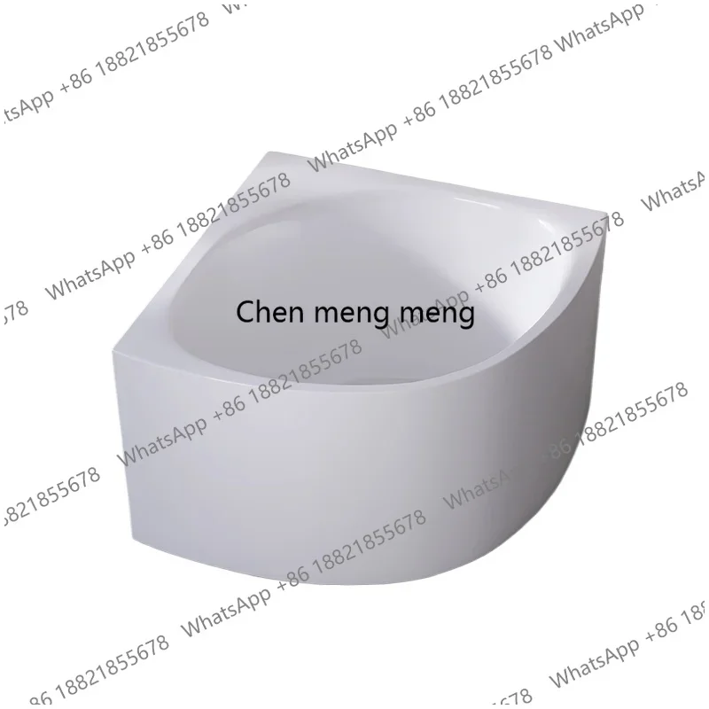 RR Small bathtub Fan-shaped independent Japanese-style triangular bathtub Sitting deep bubble