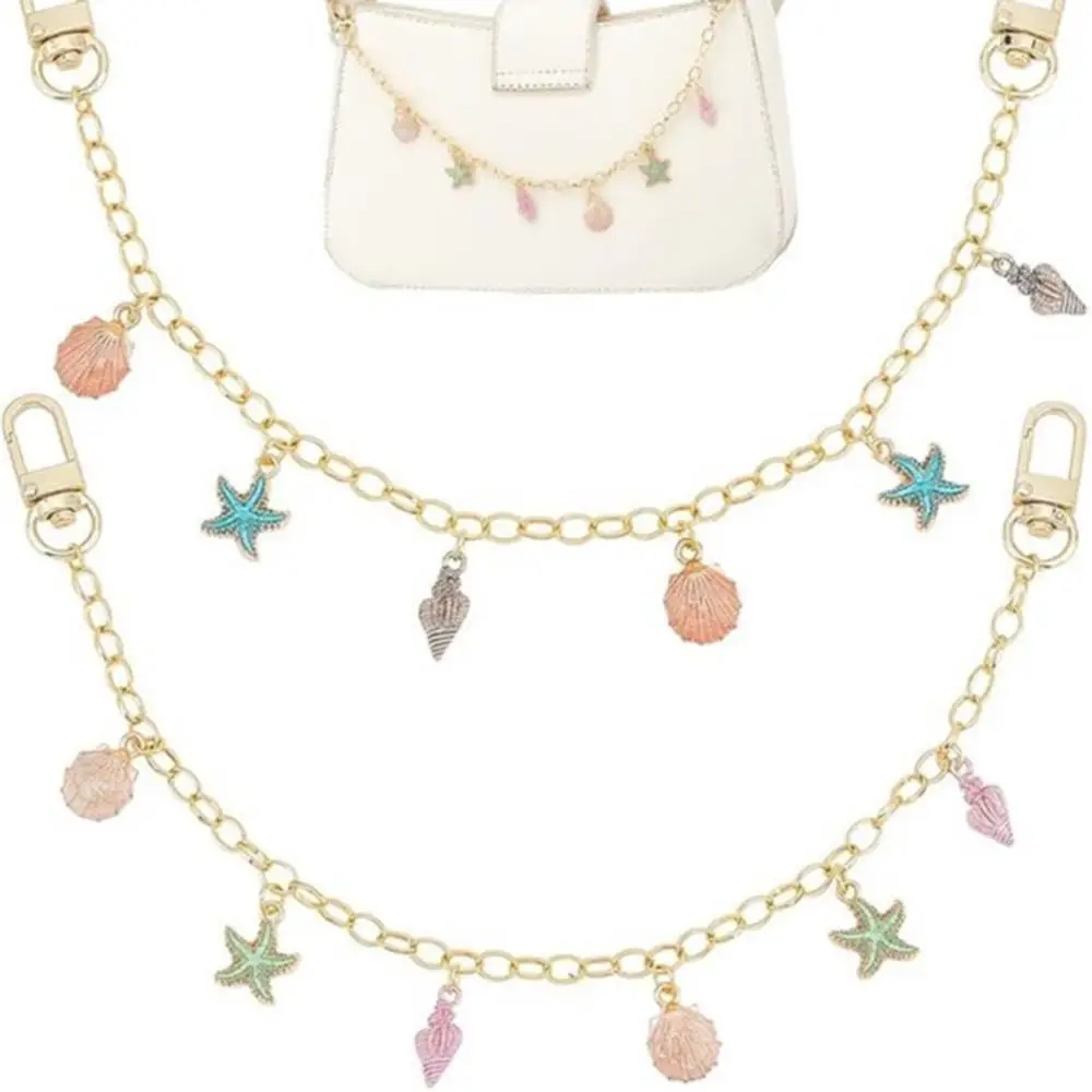 

Bag Charms For Handbags Sea Star Shell Pearl Bag Clothes Shoes Pendant Boho Summer Seashell Jewelry Making DIY Decoration