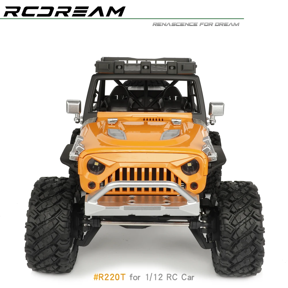 RCDream 1/12 Roof Rack 3D Printed Luggage Rack / Spotlight for MJX H12Y Upgrade Option Parts #R220S