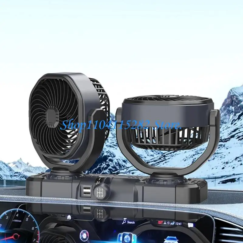 

Multiple Position Double Blade Cooling Fan With Adjustable Angles Quiet Operation For Enhanced Air Circulation On The Go