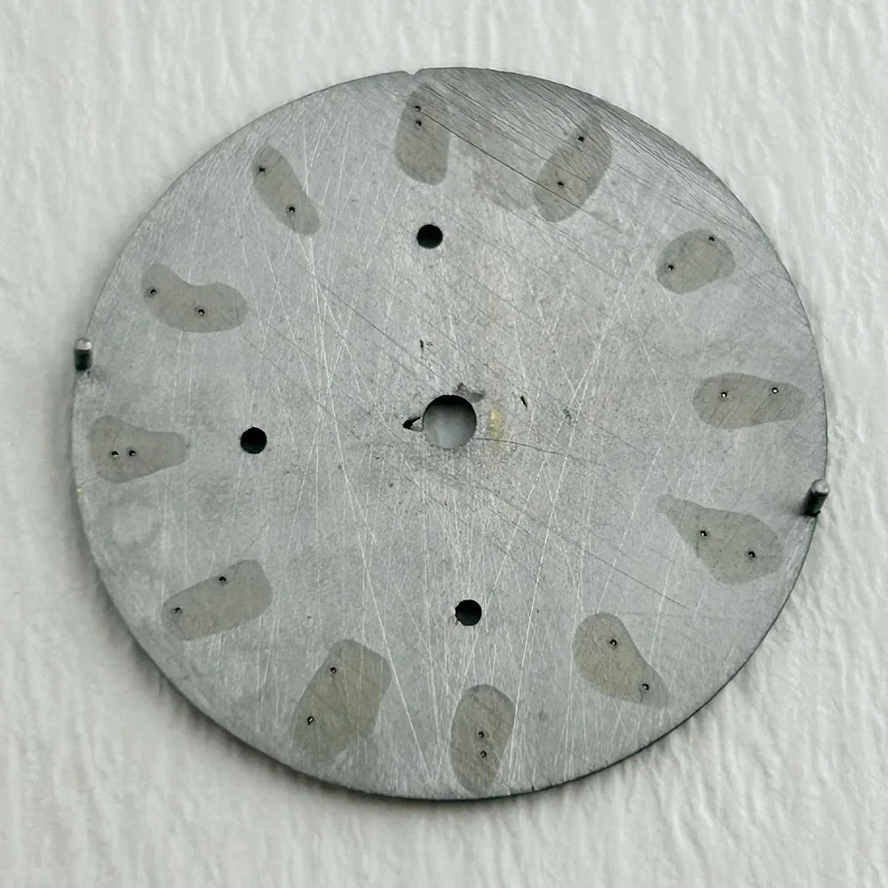 VK63 dial custom logo panda dial 29mm green luminous dial, suitable for VK63 quartz movement watch accessories