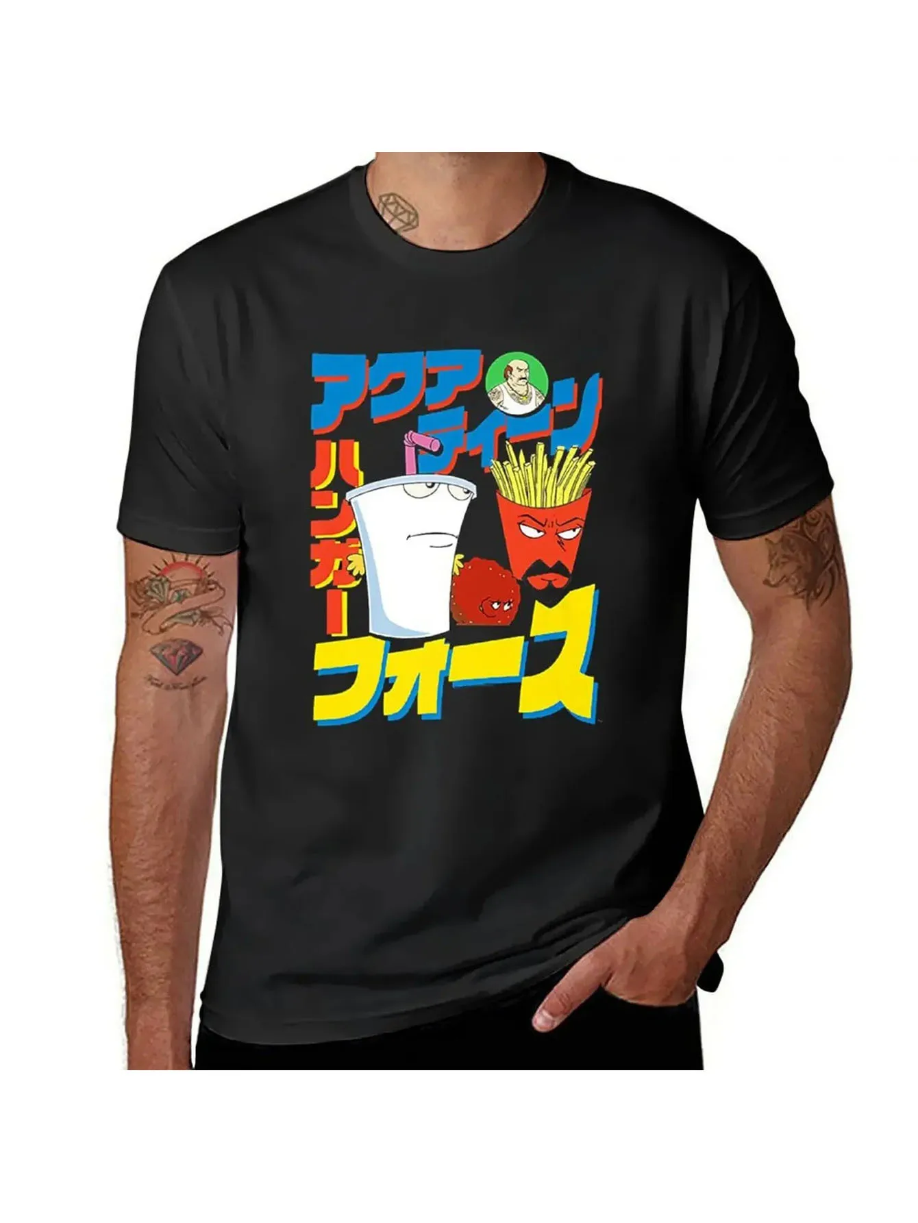 Футболка Aqua Teen Hunger Force (4) летние топы, летние топы для мальчиков, большие и высокие футболки с животным принтом для мужчин