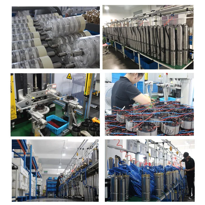 تيار متردد تيار متردد 150 متر مضخة مياه الآبار العميقة بالطاقة الشمسية 10 حصان مضخة مياه غاطسة #4