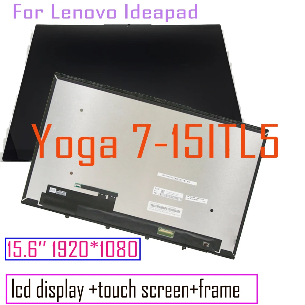 

ЖК-дисплей 15,6 "для Lenovo Yoga 7-15ITL5 7-15 Yoga 7 15ITL5 82BJ 15itl05, сменный сенсорный ЖК-экран с дигитайзером в сборе