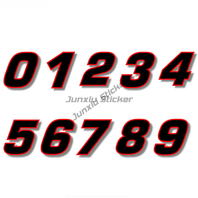 Car Styling Racing Number Camouflage Sticker Motocross Auto Stickers Bike  Waterproof decals