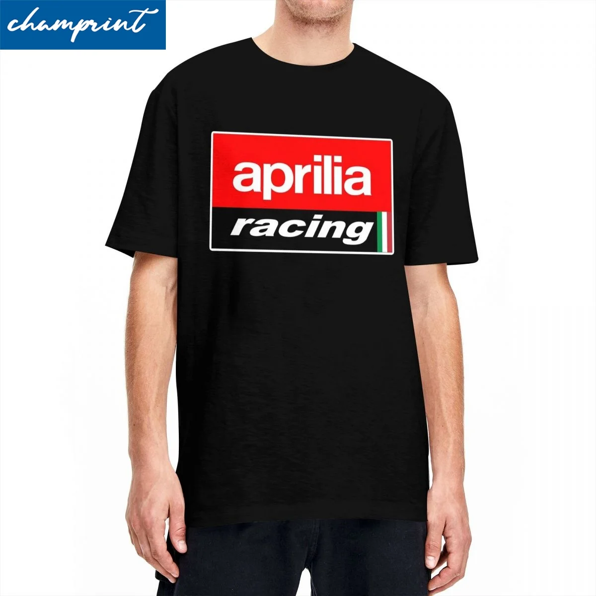 Aprilias Racing 36 Active Men Women's T Shirt Motorbike Vintage Tee Shirt Short Sleeve T-Shirt 100% Cotton Summer Clothing