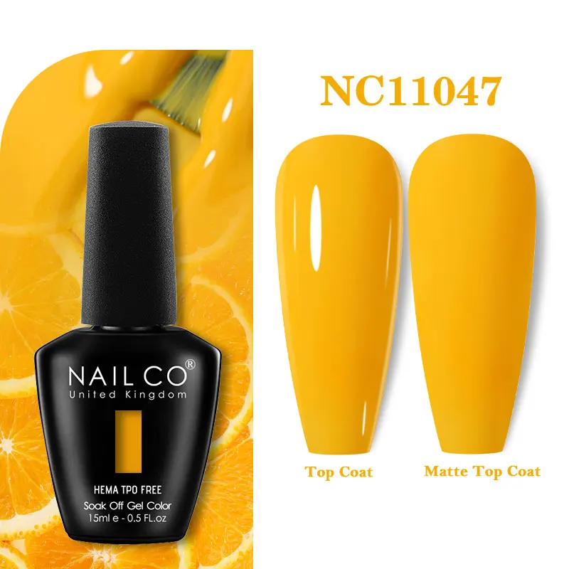 NAILCO 15ml Hema TPO-vrije Gel Nagellak Semi-permanente UV-lak Gel Nagelsalon Design TOP BASE Lak Hybride