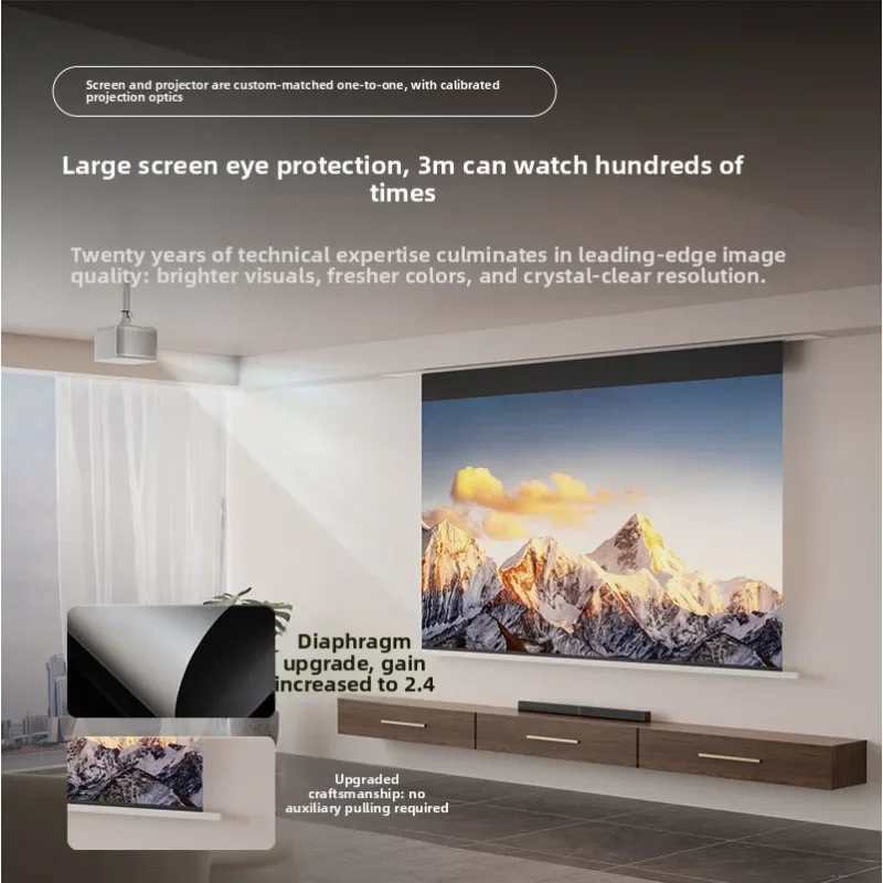 Professional Projector HD  Home 100 Inch Home Automatic Lifting