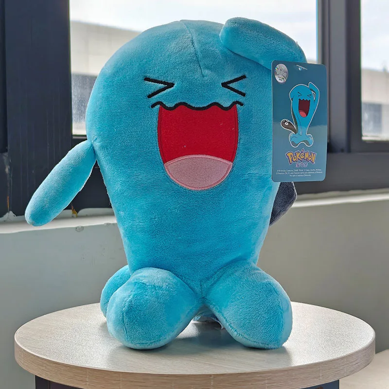 Pokemon Kawaii Wobbuffet Stuffed Toys Cartoon&Cute Plush Doll Throw Pillow Birthday Gift For Kids Friends Boy