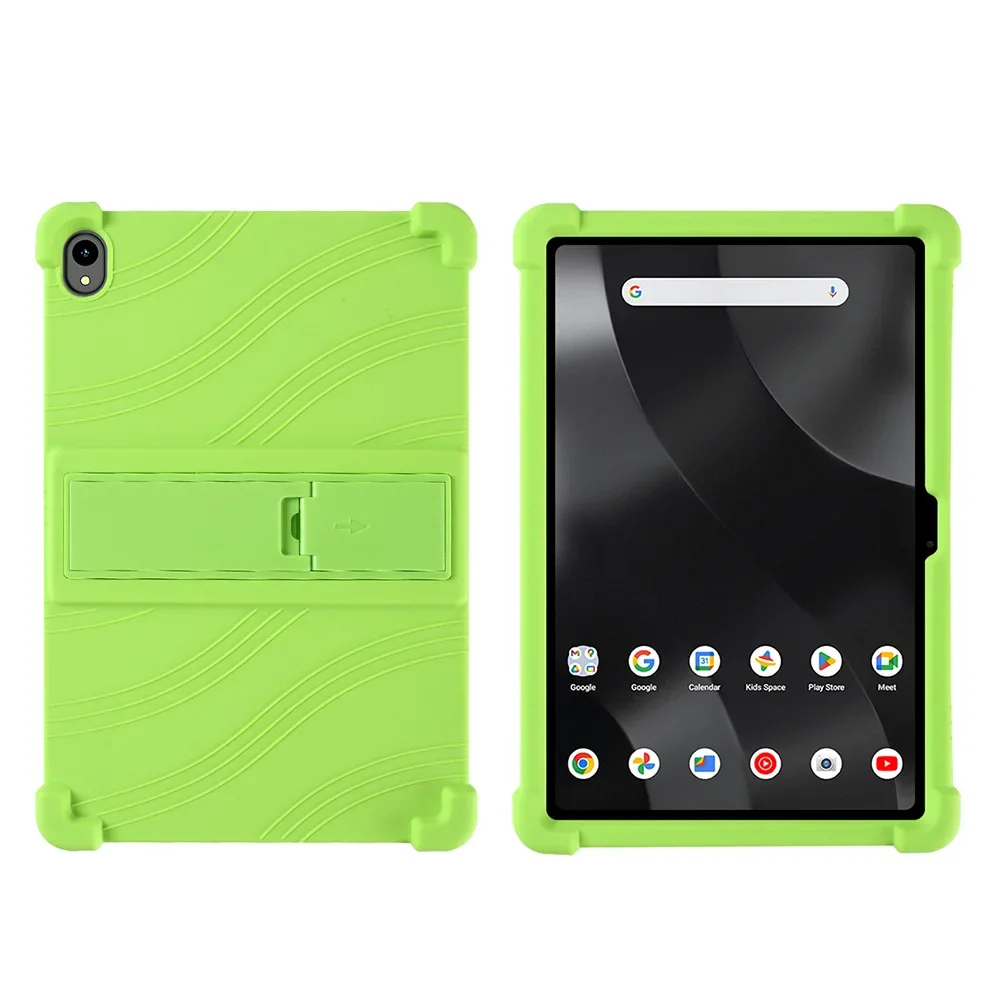 For Onn 12.1 Inch Pro Tablet 2024 Model Case,Soft Silicone Adjustable Stand Cover Lightweight Kids Friendly