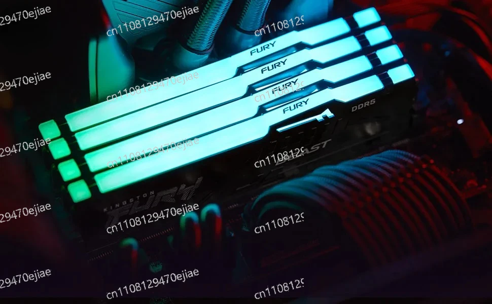 

Оперативная память FURY White RGB 64 ГБ (2x32 ГБ) DDR5 6000 МГц для настольных ПК, сертифицирована AMD EXPO, низкая задержка CL30, KF560C30BWEAK2-64