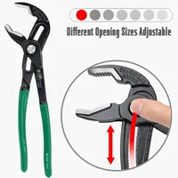 LAOA 12-speed quick-adjusting water pump pliers, large-opening multi-purpose water pipe pliers, pipe pliers, push-button type
