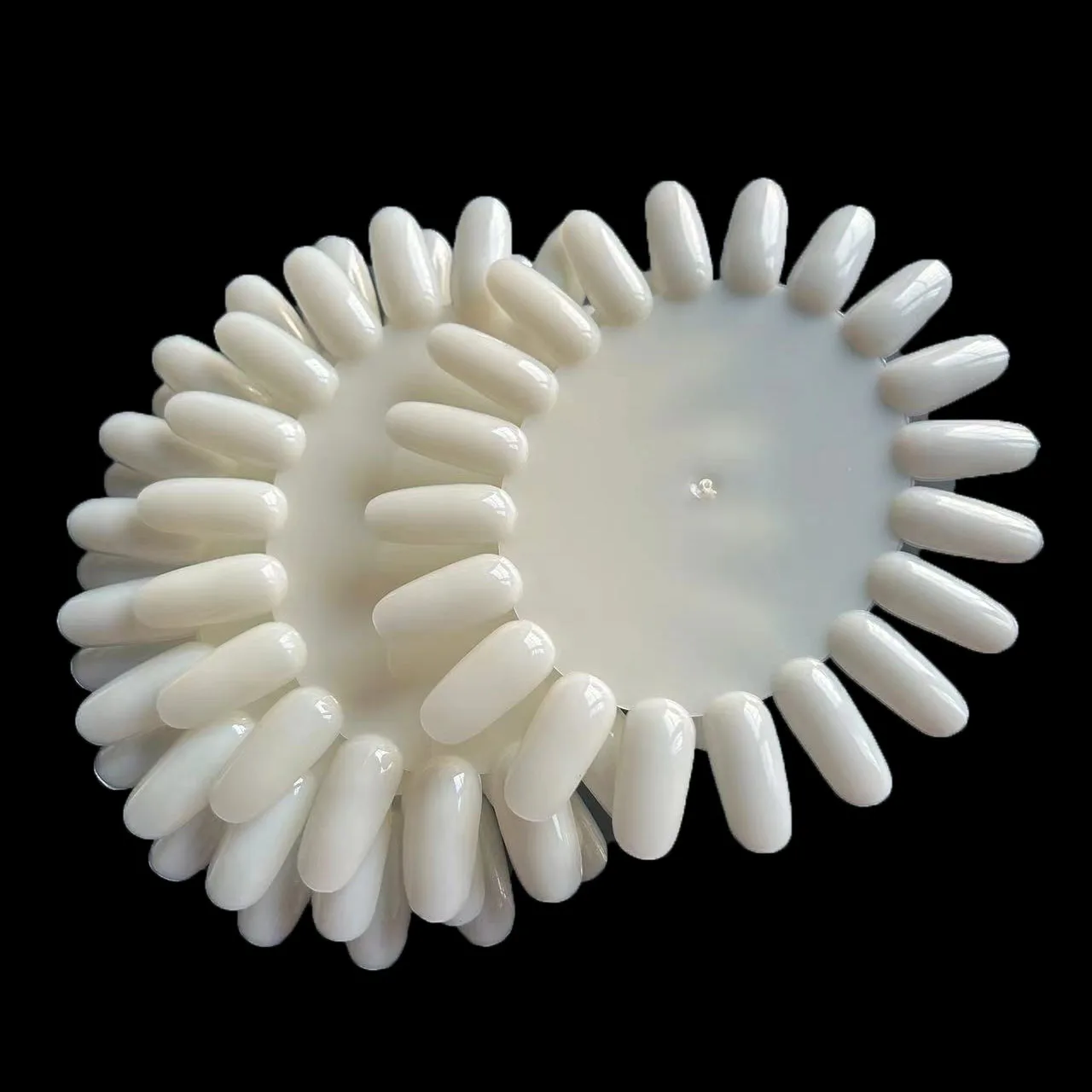 2 pièces dessin peinture trop l Nail Art blanc vernis Palette plat Dappen plat couleur affichage