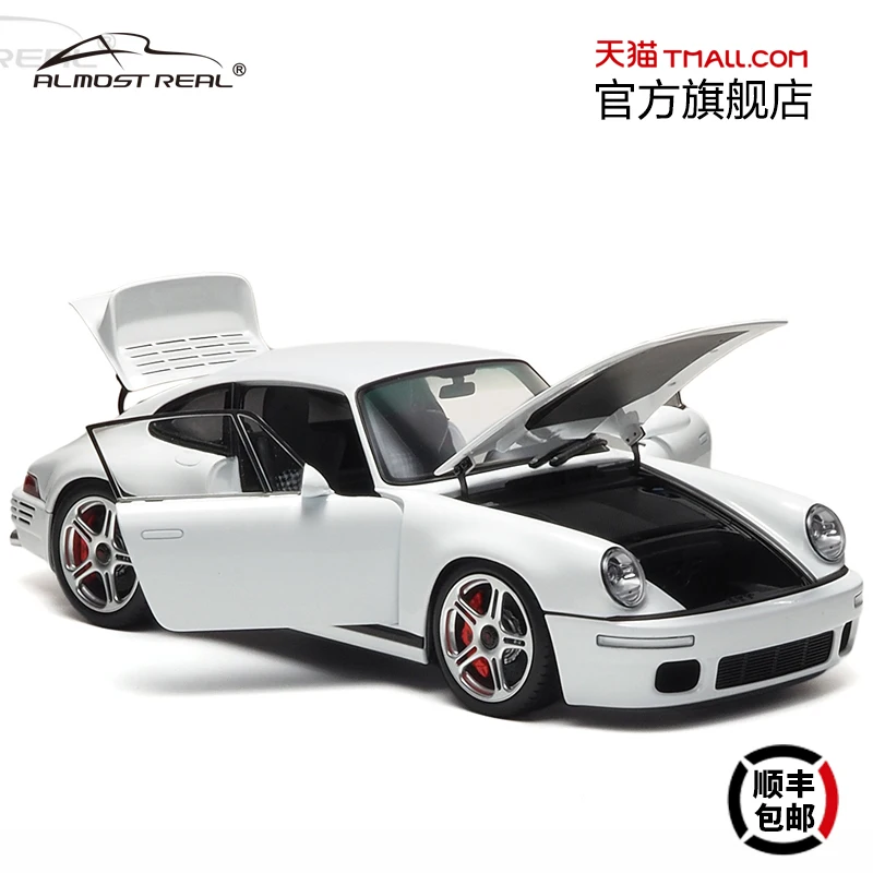 1:18 RUF SCR Full เปิดรุ่น 2018 สีขาว,โลหะผสม Die-Cast STATIC รถขนาดเล็กแฟชั่น Play รุ่นผู้ใหญ่คอลเลกชันจอแสดงผลของขวัญ