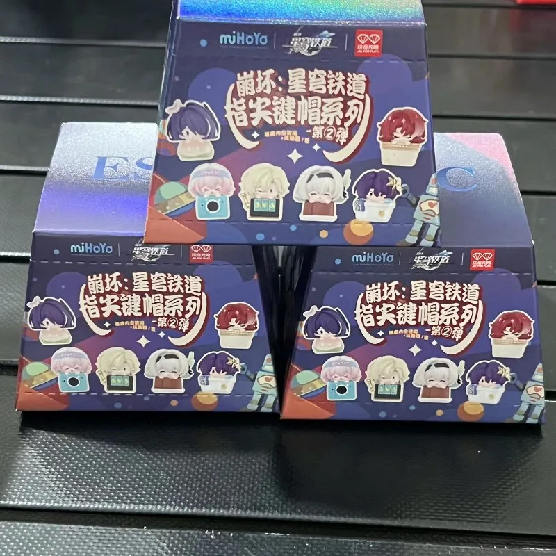 Mihoyo V2 Keycap Honkai Star Rail Caja Sorpresa Juguetes Figura de Acción Anime Muñeco Coleccionable Adornos