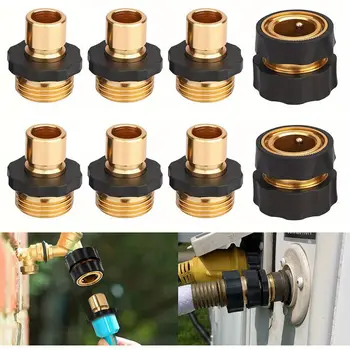 3/4吋花園軟管快速連接套件:包含母接頭和公接頭,方便連接水管 10 最佳銷售 水暖配件 - №1