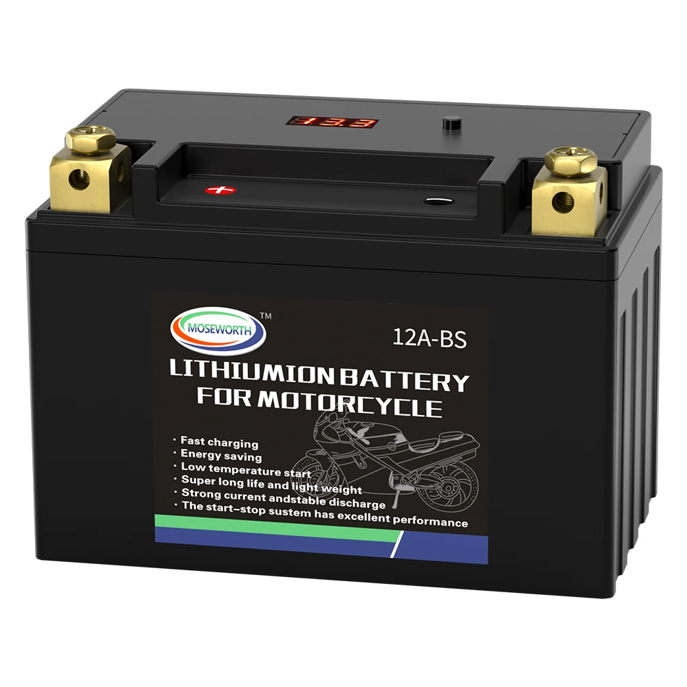 

12A-BS 12V LiFePO4 Motorcycle Starter Battery 8Ah CCA 450A Built in BMS Lithium Battery For Scooter ATV UTV Maintenance free