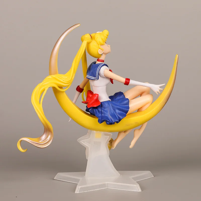 14Cm Pvc Sailor Moon Tsukino Usagi Princess Serenity Anime Action Figure Collectible Model Ornaments Garage Kit Doll Toys Gift