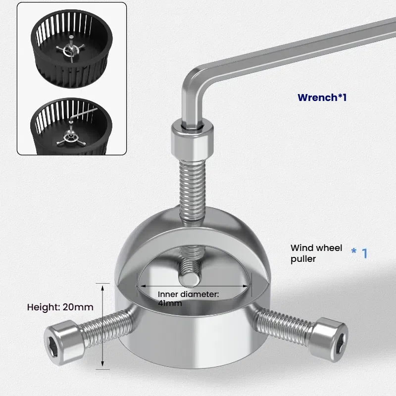 Universal Range Hood Wind Wheel Puller Fan Impeller Puller Removal Hand Tool Cleaning Repair Tool Accessories