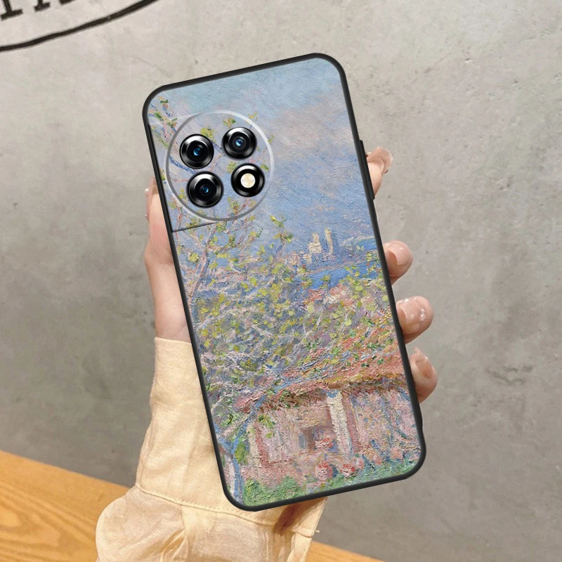 حافظة كلود مونيه لهاتف ون بلس 13 13R 13s 12 12R 11 10 10T 8T Nord CE 5 4 2 3 Lite Nord N10 N20 N30 #2