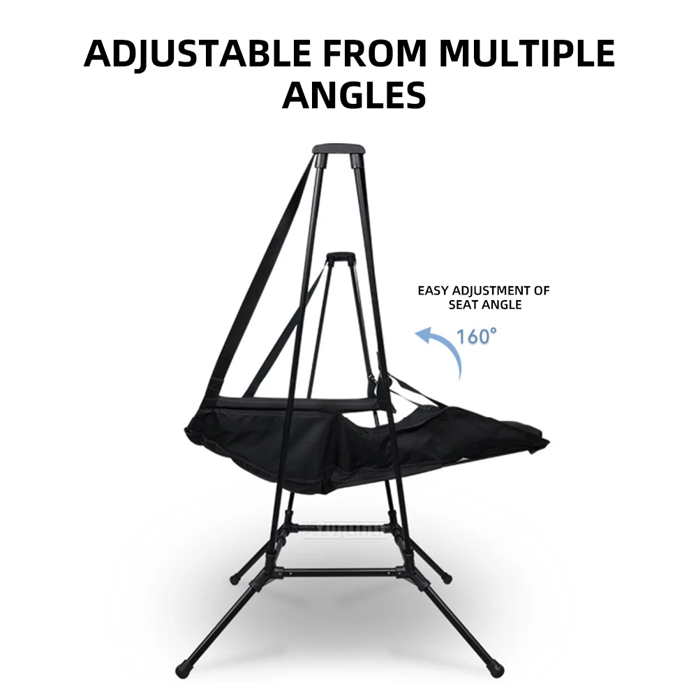 Outdoor camping lounge chair beach chair 150kg load capacity Swing rocking chair