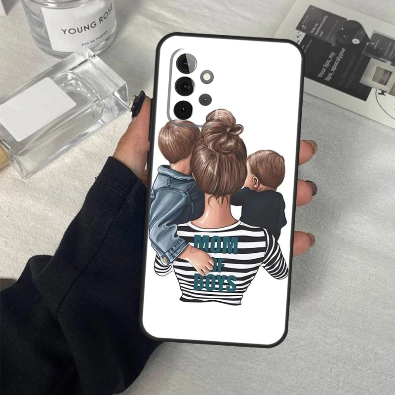 Baby Mom Daughter Girl Son Dad Case For Samsung Galaxy A53 A33 A23 A13 A14 A24 A34 A54 A52 A32 A22 A12 A51 A71 A21S Cover