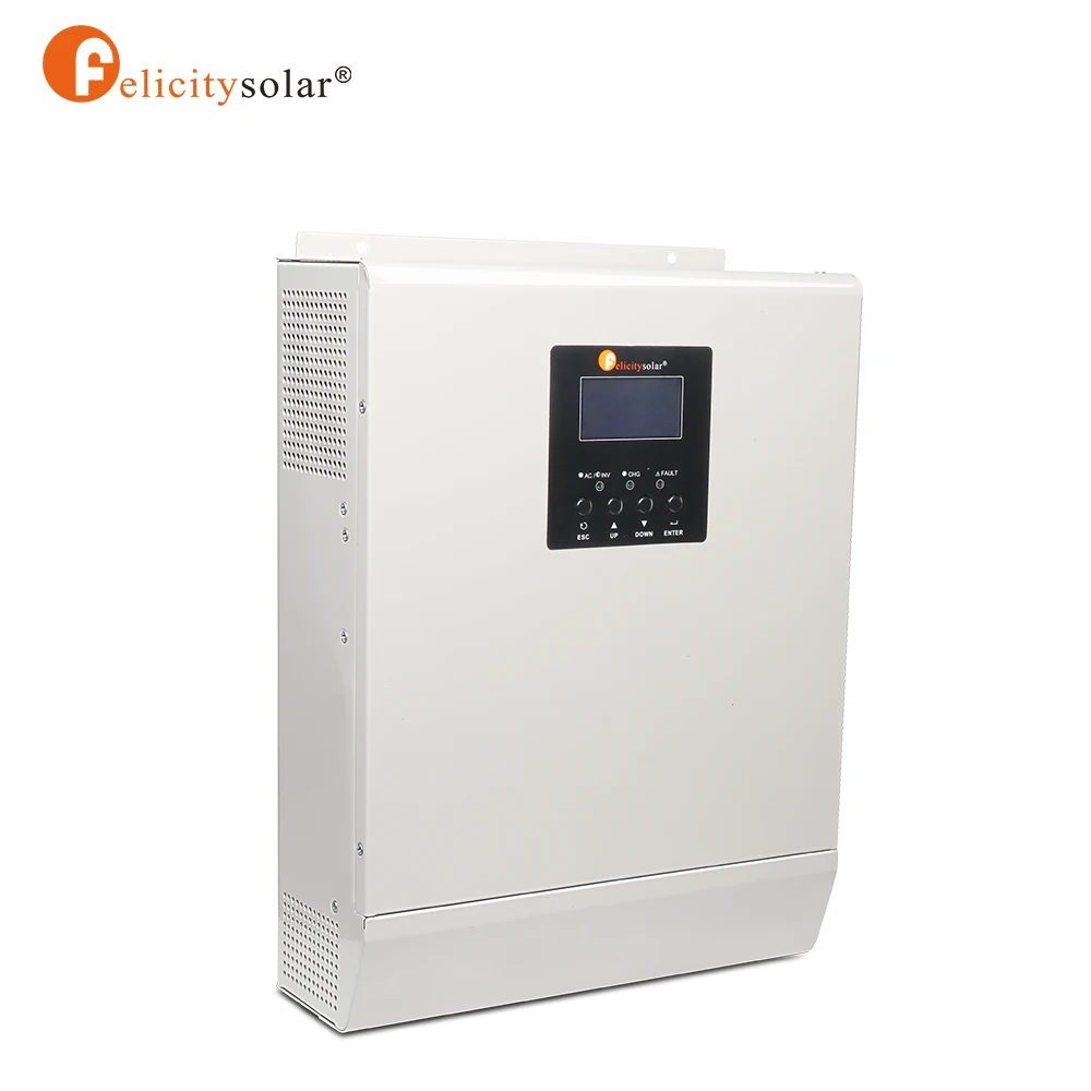 felicity solar hibrid inverter 24v 3kva high frequency pure sine wave  hybrid solar inverter