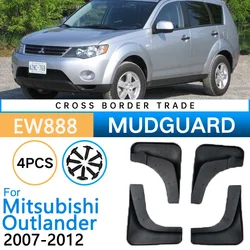 Front Rear Car Mud Flaps For Mitsubishi Outlander 2 2007-2012 2011 2010 Peugeot 4007 MK2 Mudflaps Splash Guards Mudguards Fender