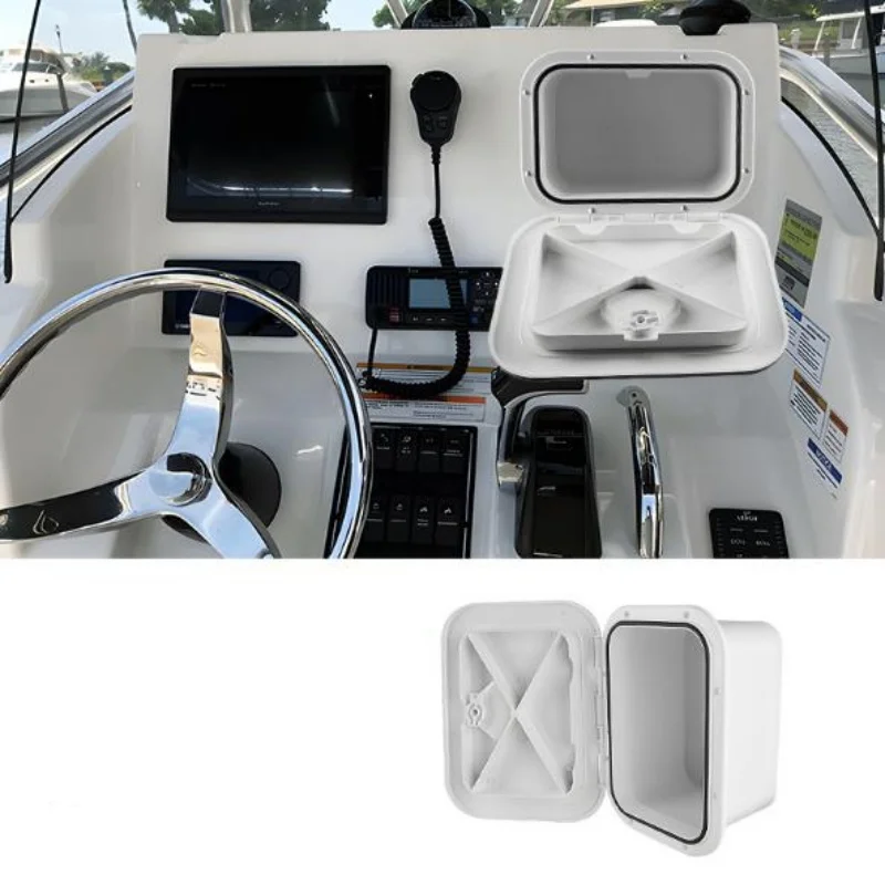 ISURE MARINE Marine Storage Box Deck Cover Yacht Hatch Cover Inspection Cover Fish Bait Storage Box ABS Accessories Toolbox